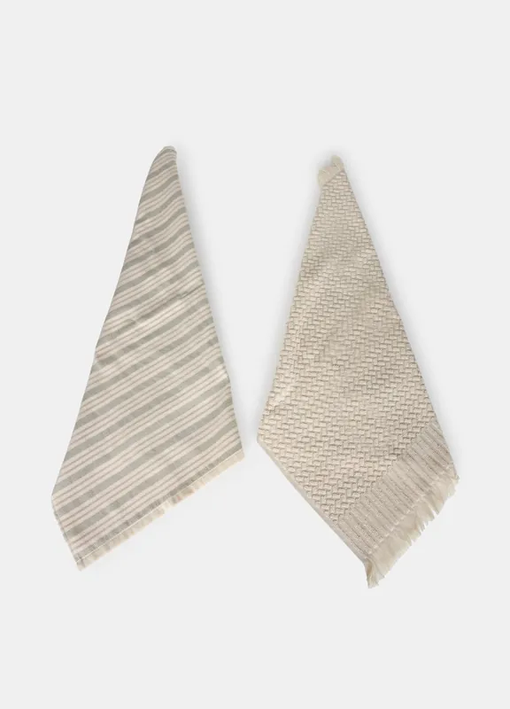 Occasione Imperdibile 2 pack strofinacci in spugna a fantasia