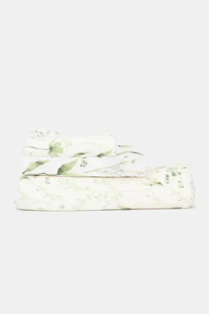Economico Telo doccia con stampa botanica