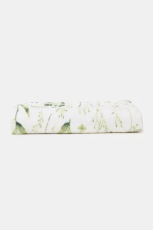 Asciugamano mani con stampa botanica Esclusivo